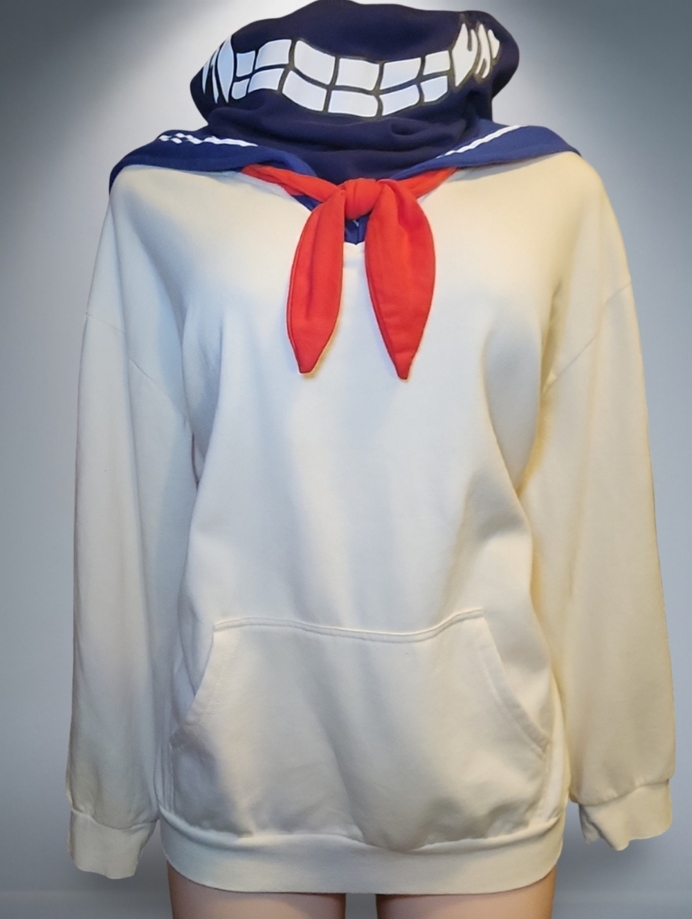 Himiko Toga Cosplay Hot Topic My Hero Academia Sweatshirt 3X Cream Navy Blue Red